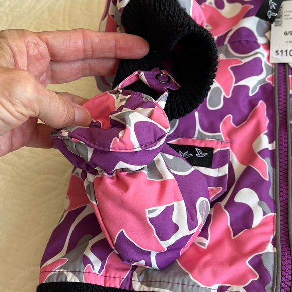 NWT Canada Weather Gear Snow Suit Hooded Kids 6/9MPurple Pink  Waterproof Warm - Picture 3 of 16